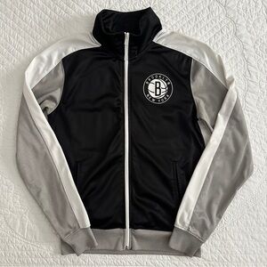 Brooklyn Nets Full Zip Track Jacket Men's Small NBA Basketball New York